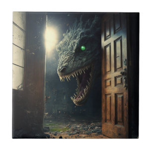 monster lurk ceramic tile