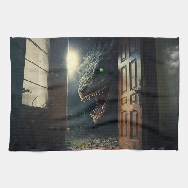 monster lurk tea towel (Horizontal)