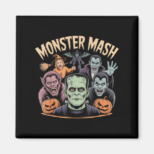 Monster Mash Clic Halloween Monsters Spooky Horror Magnet