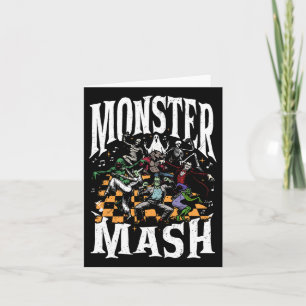 Monster Mash Funny Halloween Spooky Season Trick O Card