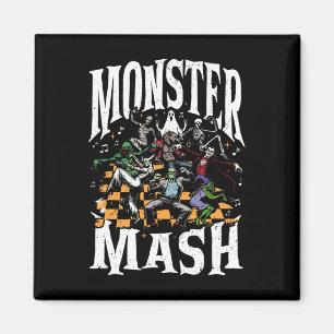 Monster Mash Funny Halloween Spooky Season Trick O Magnet