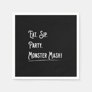 Monster Mash Halloween Paper Napkin