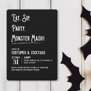 Monster Mash Halloween Party Invitation