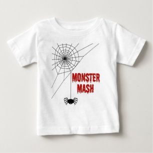 Monster Mash Halloween Spiderweb Baby T-Shirt