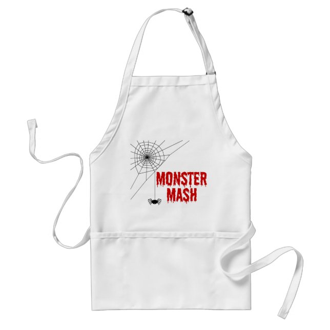 Monster Mash Halloween Spiderweb Standard Apron (Front)