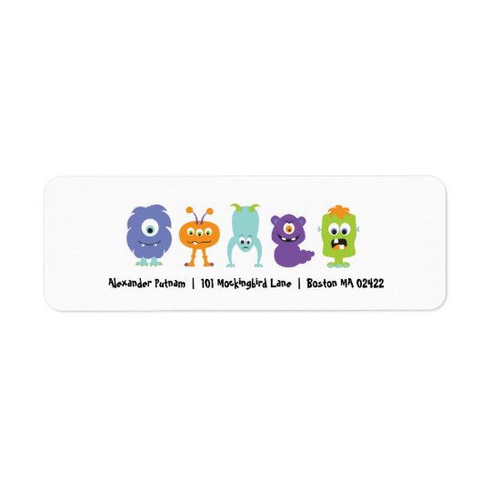 Monster Mash Return Address Label