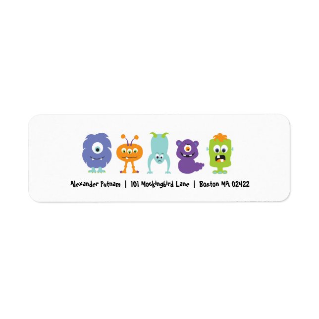 Monster Mash Return Address Label (Front)