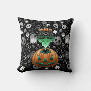 Monster Mashup Halloween Cushion