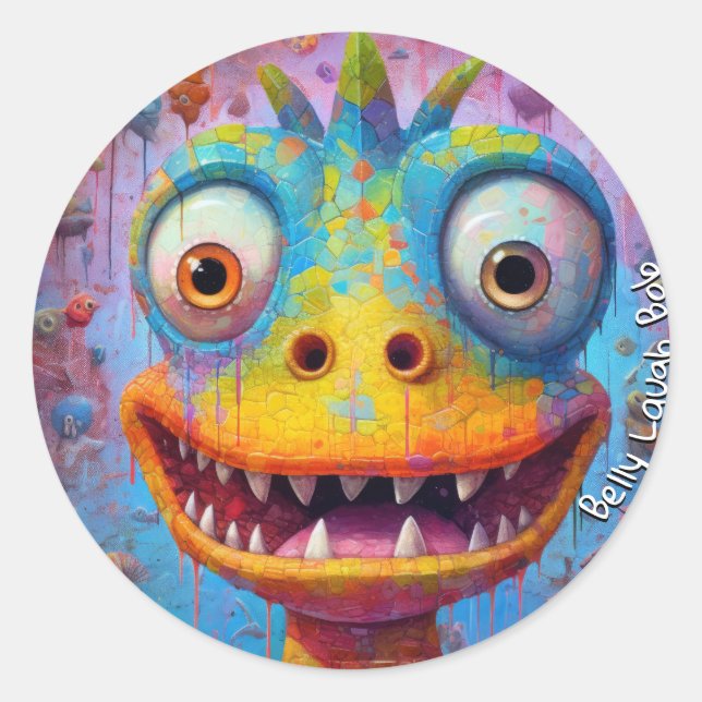 Monster Mayhem: Belly Laugh Bob Sticker (Front)