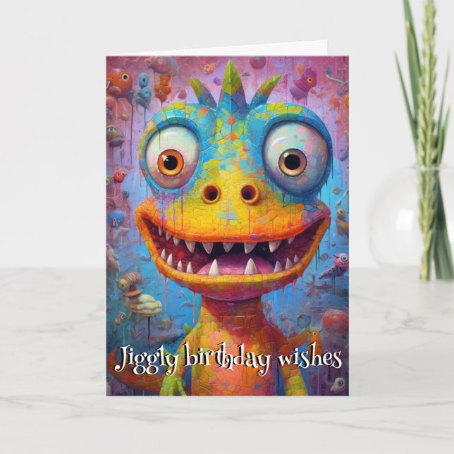 Monster Mayhem...Belly Laugh Bob Thank You Card (Front)