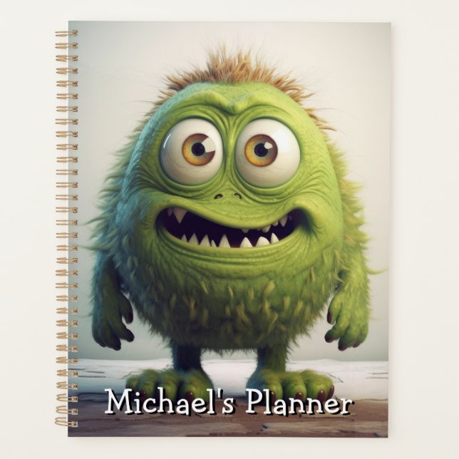 Monster Mayhem...Chortle Chomp Planner (Front)