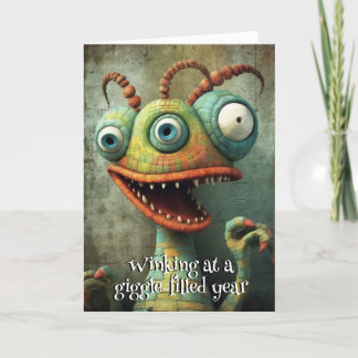 Monster Mayhem...Chuckle Cyclops Birthday card