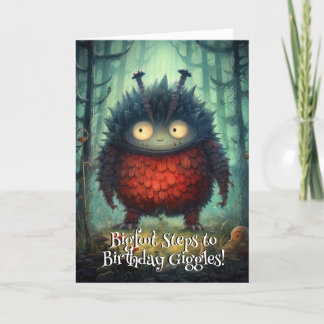 Monster Mayhem...Chuckle Squatch Thank You Card