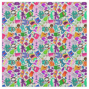 Monster Menagerie pattern Fabric