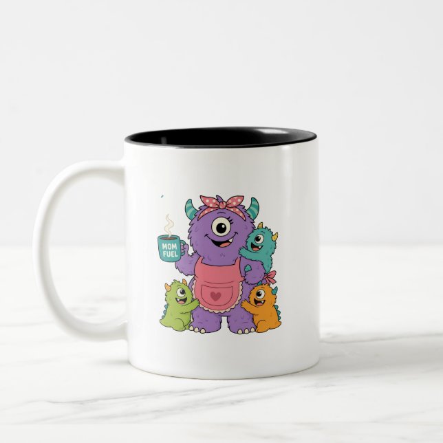 Monster Mummy Mum Fuel Coffee Mug (Left)