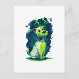 Monster Mutt � Cute Halloween Dog Postcard