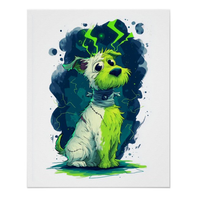 Monster Mutt � Cute Halloween Dog Poster (Front)
