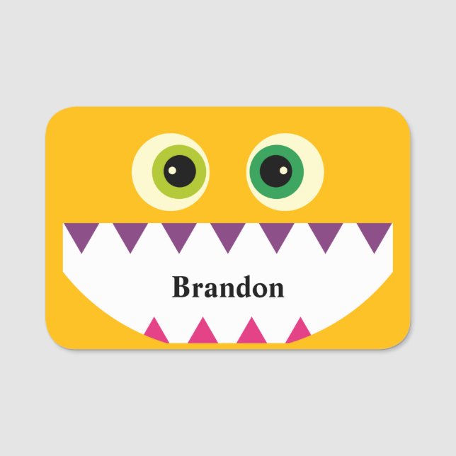 Monster Name Tag (Front)