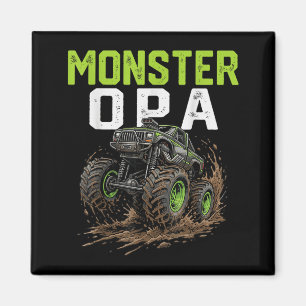 Monster OPA Truck Fathers Day Mud Riding Magnet
