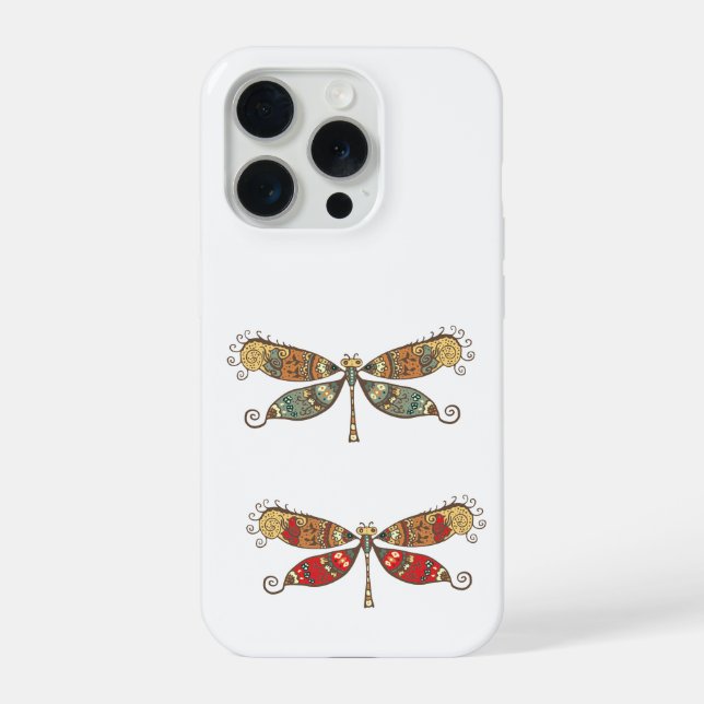 Monster Ornamental Dragonfly iPhone Case (Back)