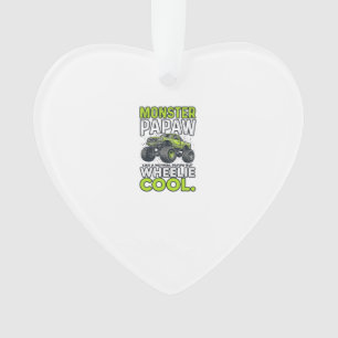 Monster Papaw Wheelie Cool Funny Monster Truck Des Ornament