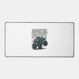 Monster Pappy Monster Truck Vintage Vector Design_ Desk Mat