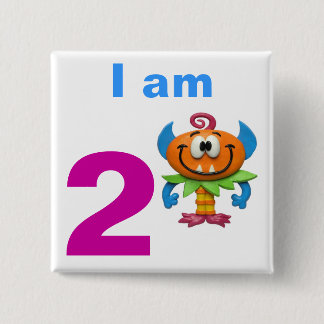 Monster Party 15 Cm Square Badge