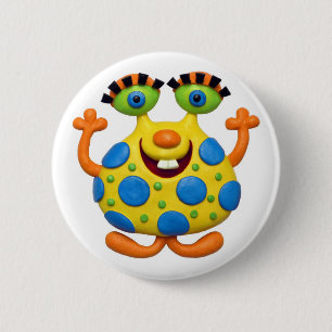 Monster Party 6 Cm Round Badge