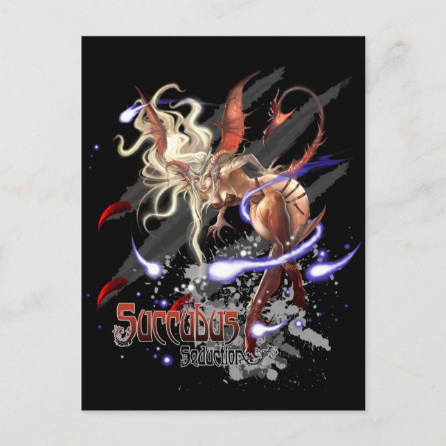 Monster Postcard - Succubus Seduction (Front)