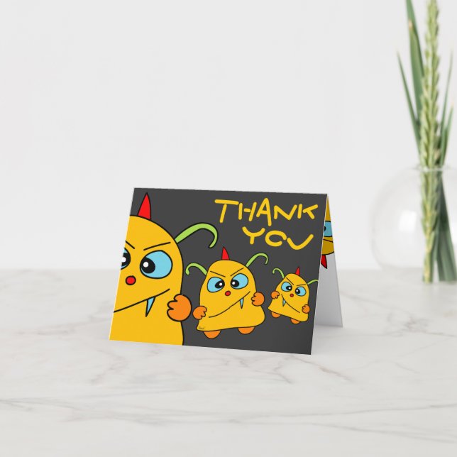 Monster Potato Pets Thank You Card (Front)