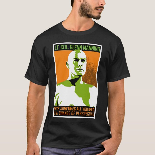 Monster PSA - Lt. Col. Glenn Manning T-Shirt (Front)