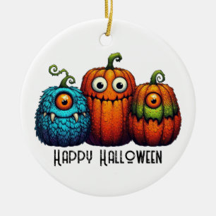 Monster Pumpkins Customise Ornament