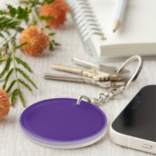 Monster Purple Circle Acrylic Keychain