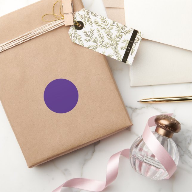 Monster Purple Classic Round Sticker (Gifting)