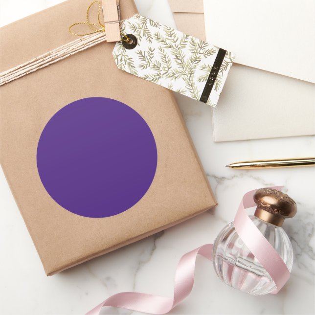 Monster Purple Large Round Sticker (Gifting)