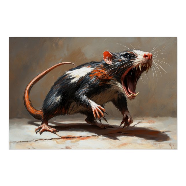 Monster rat creature poster (Front)