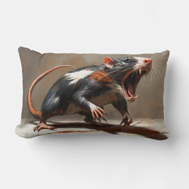 Monster rat  lumbar cushion (Front)