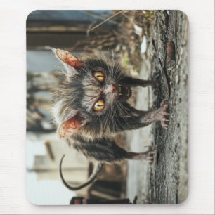 Monster rat mouse pad