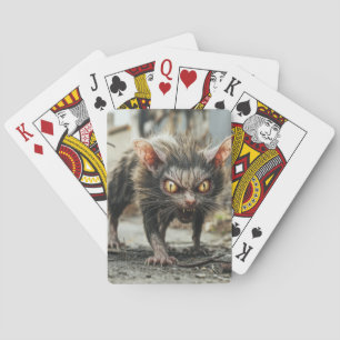Monster rat playing cards