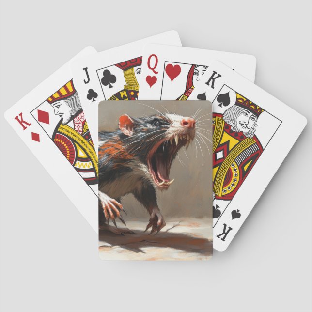 Monster rat  playing cards (Back)