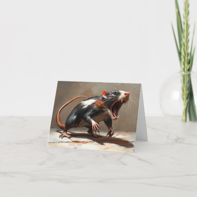 Monster rat  thank you card (Front)