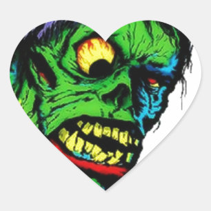 Monster Retro monsters Heart Sticker