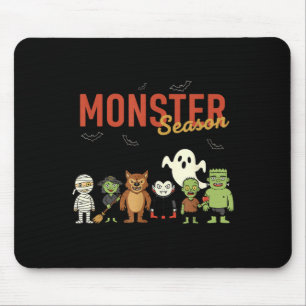 Monster season halloween cute monster characters mouse pad
