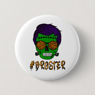 Monster Skull Broster Brother Halloween Matching F 6 Cm Round Badge