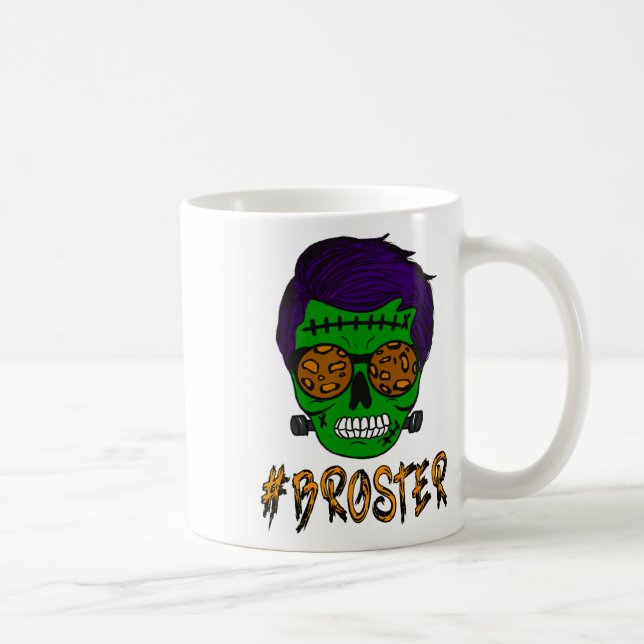 Monster Skull Broster Brother Halloween Matching F Coffee Mug (Right)