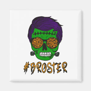 Monster Skull Broster Brother Halloween Matching F Magnet