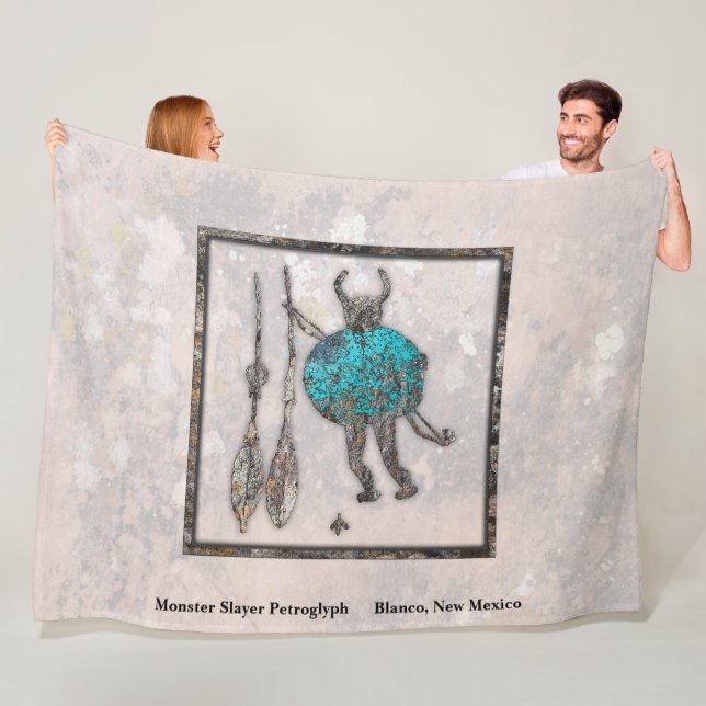 Monster Slayer Petroglyph Fleece Blanket (In Situ)