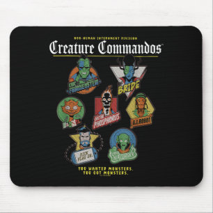 Monster Squad Badges Design Mouse Pad