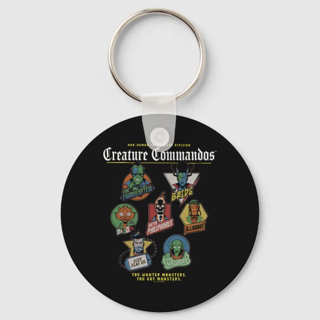 Monster Squad Badges Performance Key Ring (Front)