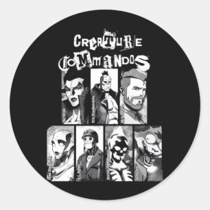 Monster Squad Portraits Performance Classic Round Sticker